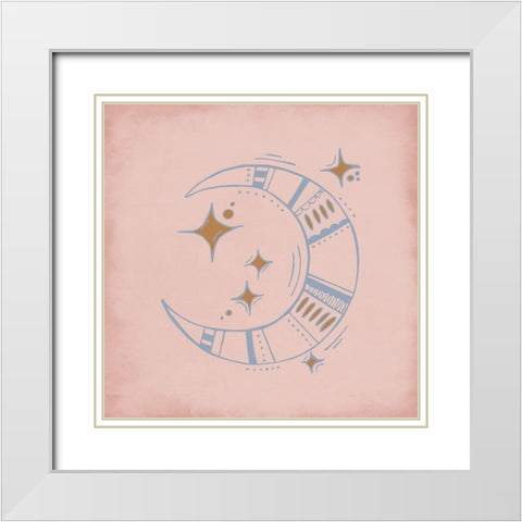Sun and Moon 2 White Modern Wood Framed Art Print with Double Matting by Allen, Kimberly