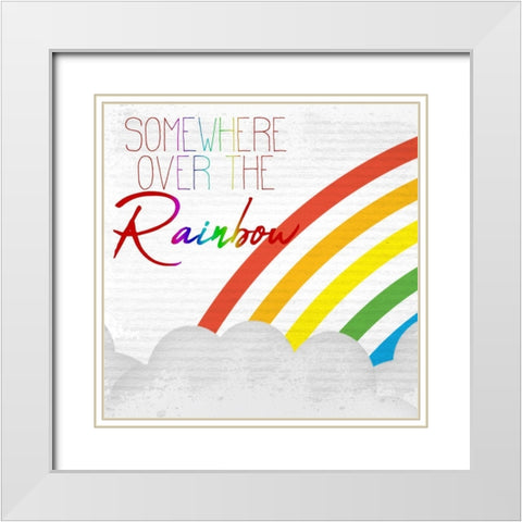 Dreams Come True 1 White Modern Wood Framed Art Print with Double Matting by Allen, Kimberly