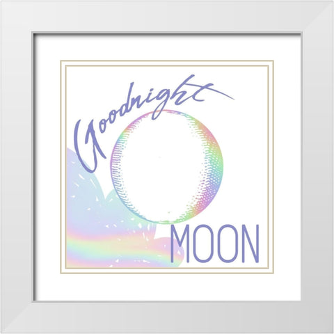 Moon 1 White Modern Wood Framed Art Print with Double Matting by Allen, Kimberly