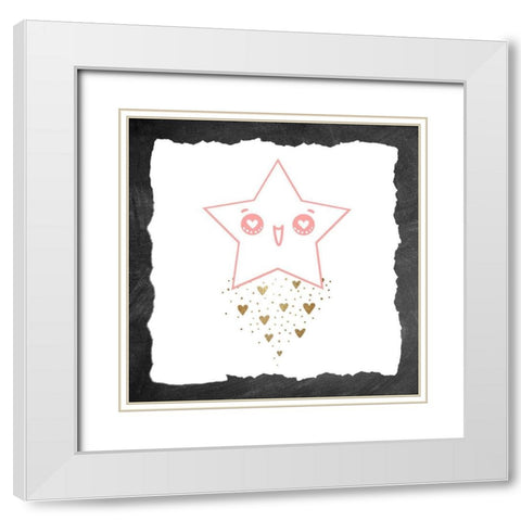 Twinkle 2 White Modern Wood Framed Art Print with Double Matting by Allen, Kimberly