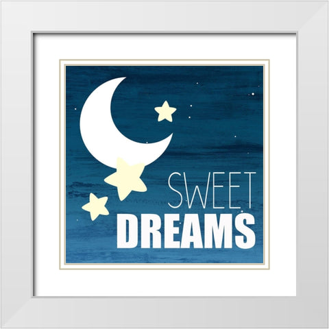 Star Light 3 White Modern Wood Framed Art Print with Double Matting by Allen, Kimberly