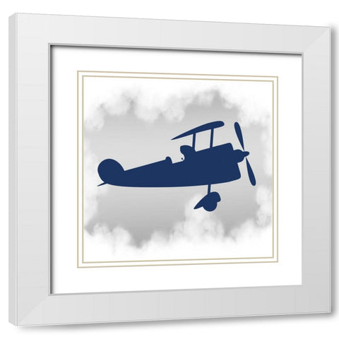 Up Up 2 White Modern Wood Framed Art Print with Double Matting by Allen, Kimberly