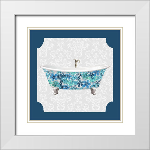 Relax 2 White Modern Wood Framed Art Print with Double Matting by Allen, Kimberly