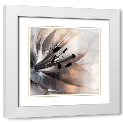 Golden Lights 1 White Modern Wood Framed Art Print with Double Matting by Allen, Kimberly