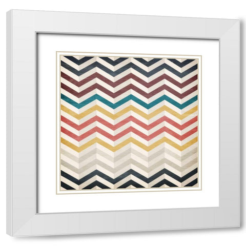 Dimensions 1 White Modern Wood Framed Art Print with Double Matting by Allen, Kimberly