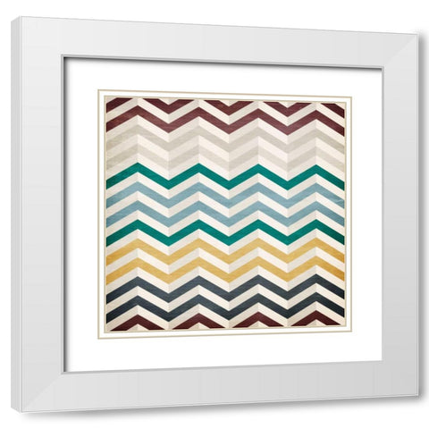 Dimensions  2 White Modern Wood Framed Art Print with Double Matting by Allen, Kimberly