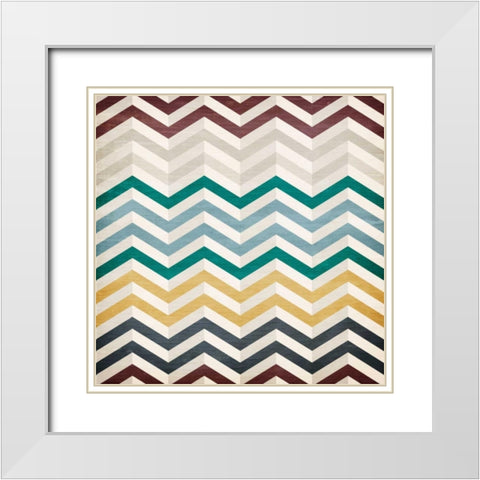 Dimensions  2 White Modern Wood Framed Art Print with Double Matting by Allen, Kimberly