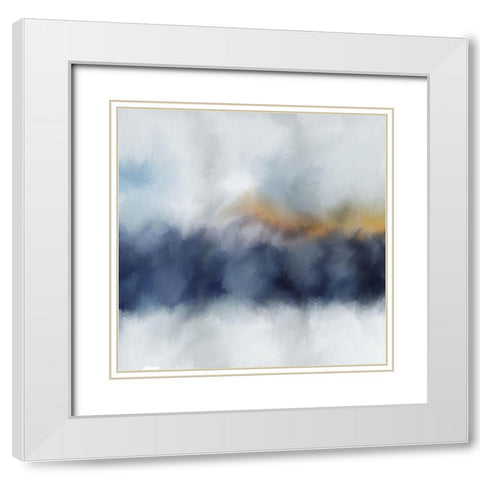 Bluescape White Modern Wood Framed Art Print with Double Matting by Allen, Kimberly
