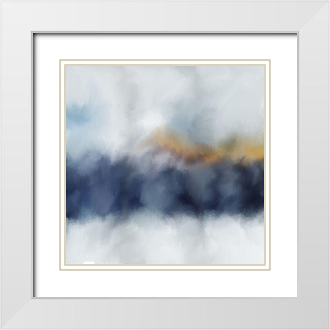 Bluescape White Modern Wood Framed Art Print with Double Matting by Allen, Kimberly
