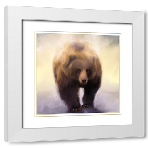 King White Modern Wood Framed Art Print with Double Matting by Allen, Kimberly