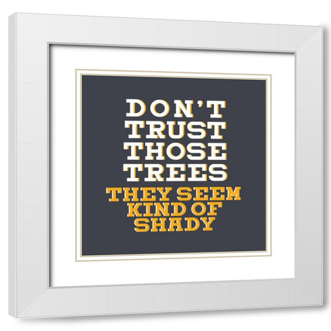 Dad Joke 1 White Modern Wood Framed Art Print with Double Matting by Allen, Kimberly