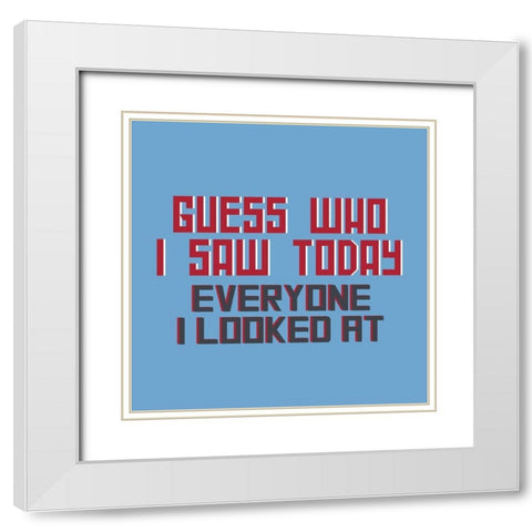 Dad Joke 3 White Modern Wood Framed Art Print with Double Matting by Allen, Kimberly