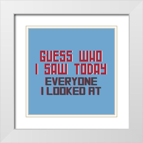 Dad Joke 3 White Modern Wood Framed Art Print with Double Matting by Allen, Kimberly