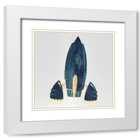 Reach 3 White Modern Wood Framed Art Print with Double Matting by Allen, Kimberly