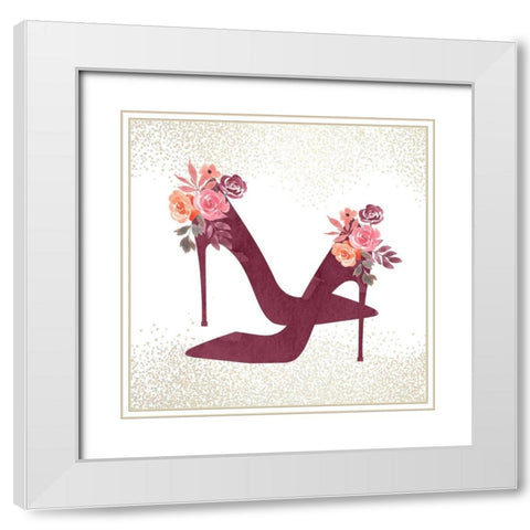 Just a Girl 3 White Modern Wood Framed Art Print with Double Matting by Allen, Kimberly
