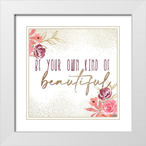 Just a Girl 4 V2 White Modern Wood Framed Art Print with Double Matting by Allen, Kimberly