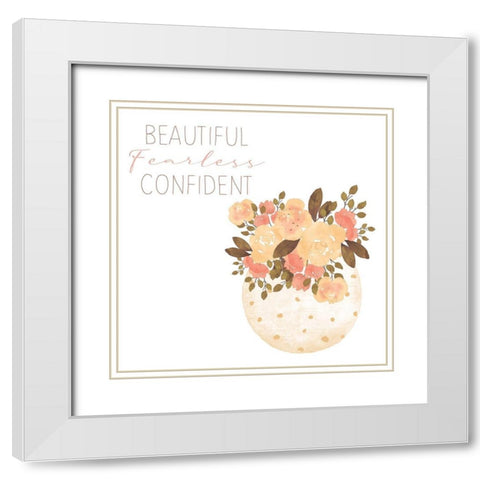 Strong 2 White Modern Wood Framed Art Print with Double Matting by Allen, Kimberly