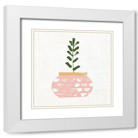 Simple 1 White Modern Wood Framed Art Print with Double Matting by Allen, Kimberly