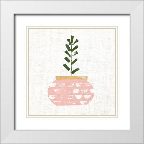 Simple 1 White Modern Wood Framed Art Print with Double Matting by Allen, Kimberly