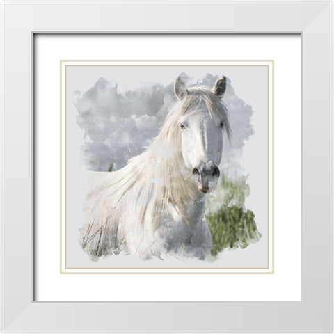 Whites White Modern Wood Framed Art Print with Double Matting by Allen, Kimberly