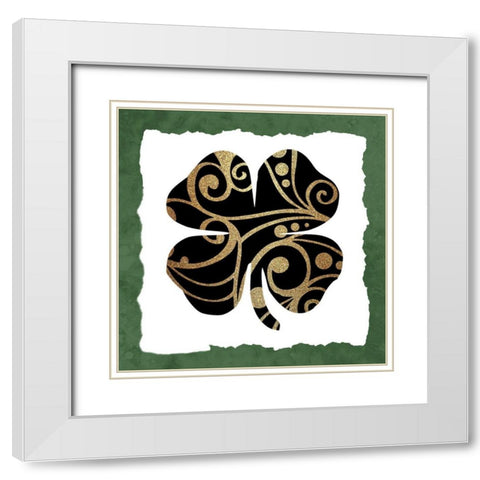 Happy 1 White Modern Wood Framed Art Print with Double Matting by Allen, Kimberly