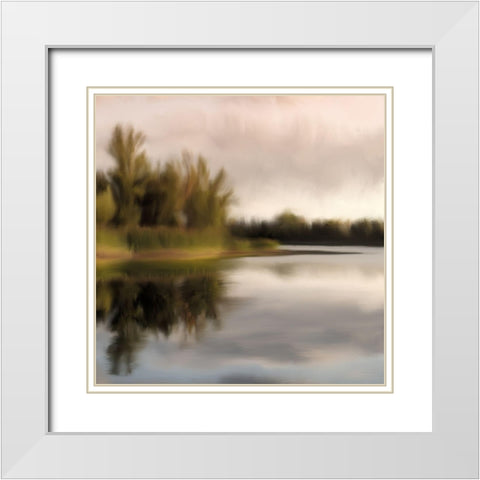 Reflection White Modern Wood Framed Art Print with Double Matting by Allen, Kimberly