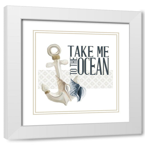 Sea Air 2 White Modern Wood Framed Art Print with Double Matting by Allen, Kimberly