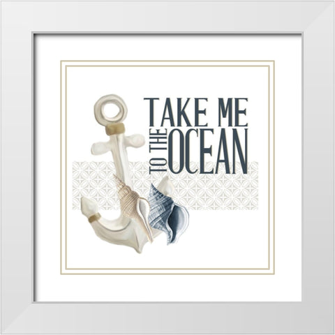 Sea Air 2 White Modern Wood Framed Art Print with Double Matting by Allen, Kimberly