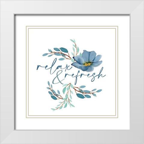 French Blue 2 White Modern Wood Framed Art Print with Double Matting by Allen, Kimberly