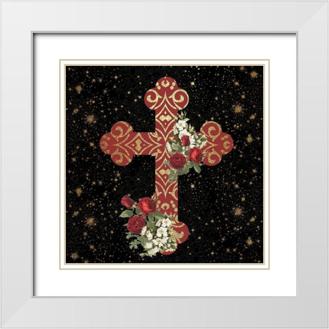 Pray 2 White Modern Wood Framed Art Print with Double Matting by Allen, Kimberly