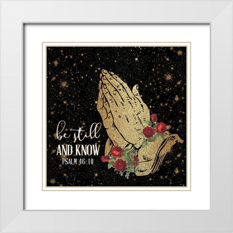 Pray 3 White Modern Wood Framed Art Print with Double Matting by Allen, Kimberly