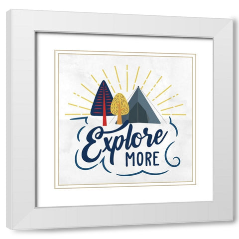 Explore More 1 White Modern Wood Framed Art Print with Double Matting by Allen, Kimberly