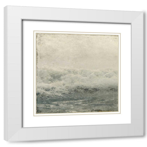 Ocean Storm 1 White Modern Wood Framed Art Print with Double Matting by Allen, Kimberly