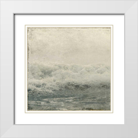 Ocean Storm 1 White Modern Wood Framed Art Print with Double Matting by Allen, Kimberly