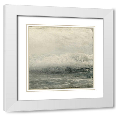 Ocean Storm 2 White Modern Wood Framed Art Print with Double Matting by Allen, Kimberly