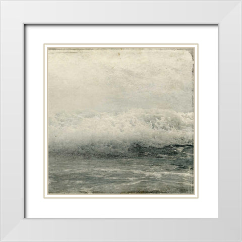 Ocean Storm 2 White Modern Wood Framed Art Print with Double Matting by Allen, Kimberly