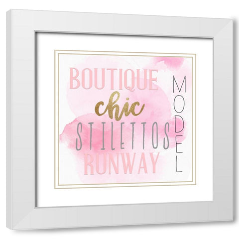 Style 3 V3 White Modern Wood Framed Art Print with Double Matting by Allen, Kimberly