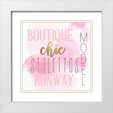 Style 3 V3 White Modern Wood Framed Art Print with Double Matting by Allen, Kimberly