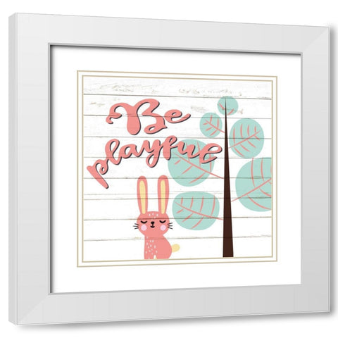 Woodland 2 White Modern Wood Framed Art Print with Double Matting by Allen, Kimberly