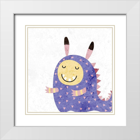 Cutie 2 White Modern Wood Framed Art Print with Double Matting by Allen, Kimberly