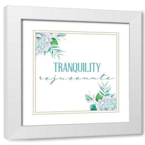 Recharge 5 White Modern Wood Framed Art Print with Double Matting by Allen, Kimberly