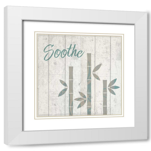 Soothing Meditation White Modern Wood Framed Art Print with Double Matting by Allen, Kimberly