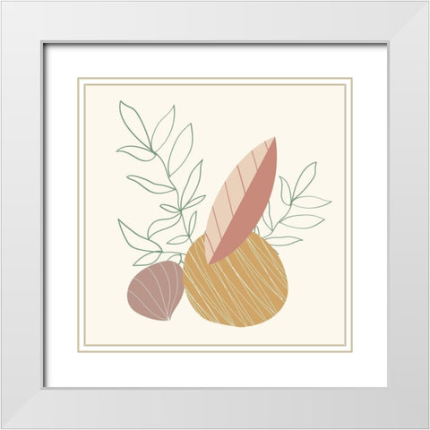 Natural 1 White Modern Wood Framed Art Print with Double Matting by Allen, Kimberly