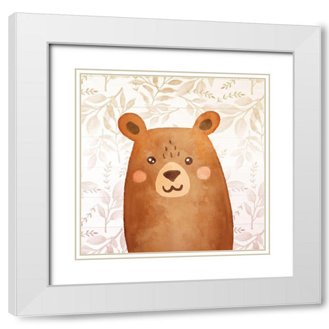 Woodland 3 White Modern Wood Framed Art Print with Double Matting by Allen, Kimberly