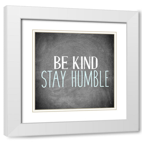 Be Honest 1 White Modern Wood Framed Art Print with Double Matting by Allen, Kimberly