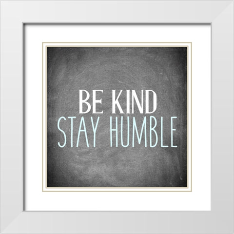Be Honest 1 White Modern Wood Framed Art Print with Double Matting by Allen, Kimberly