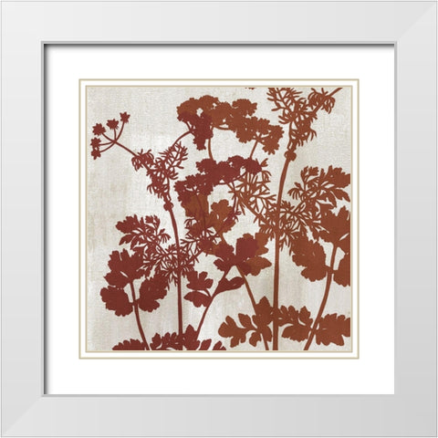 Botanical White Modern Wood Framed Art Print with Double Matting by Allen, Kimberly