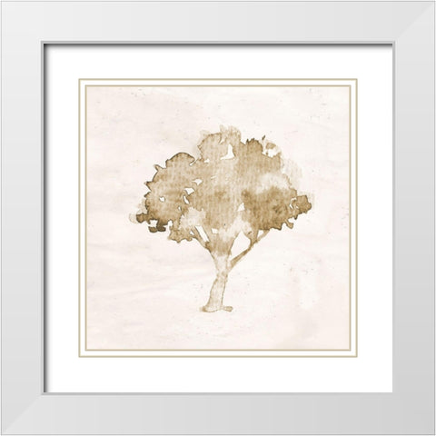 Watercolor 1 White Modern Wood Framed Art Print with Double Matting by Allen, Kimberly