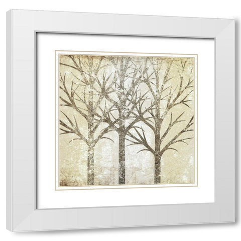 Gilded 1 White Modern Wood Framed Art Print with Double Matting by Allen, Kimberly