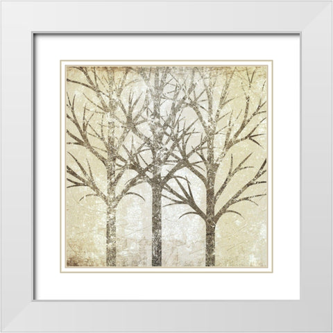 Gilded 1 White Modern Wood Framed Art Print with Double Matting by Allen, Kimberly